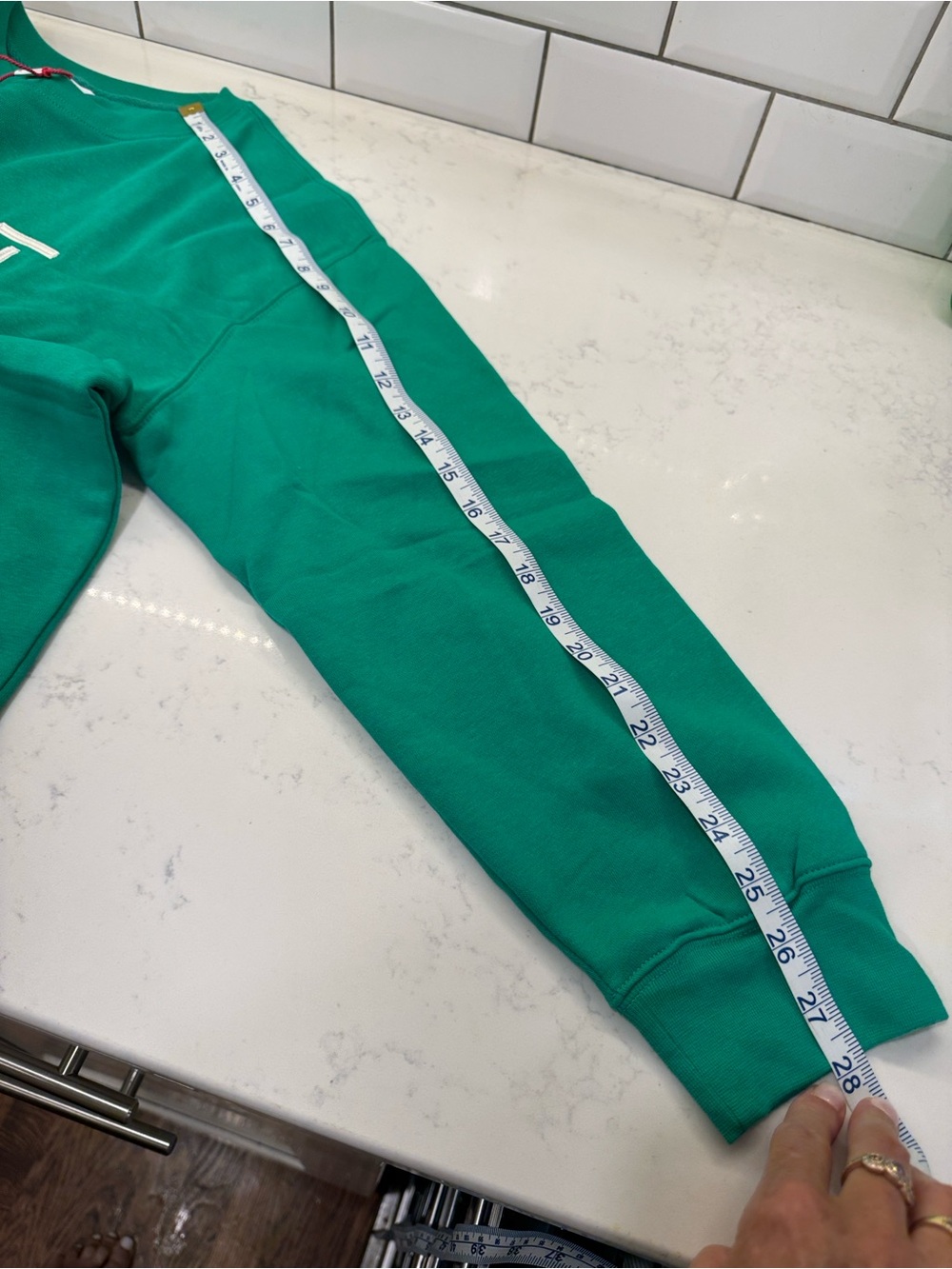 Lot of Esprit Sweatshirts Cream, Blue And green size large - Picture 7 of 7